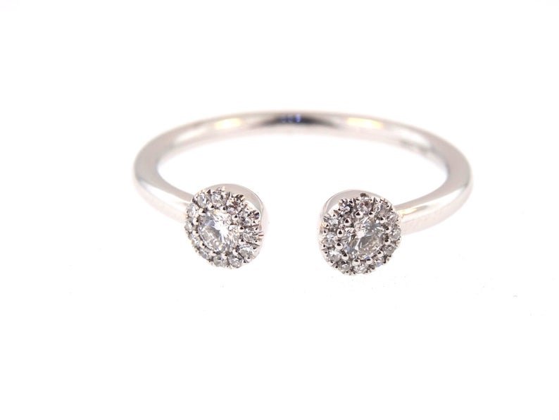 14K Gold Diamond 2mm Fashion Ring Band