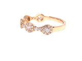 14K Gold Halo 4MM Diamond Band