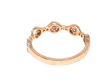 14K Gold Halo 4MM Diamond Band