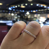 14K Gold 3D 3MM Diamond Band