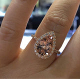 Gold Diamond Halo ring