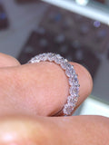 14K Gold Ladies Diamond U Prong Diamond Band
