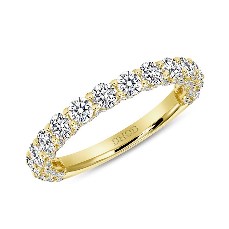 14K Gold Ladies Diamond U Prong Diamond Band