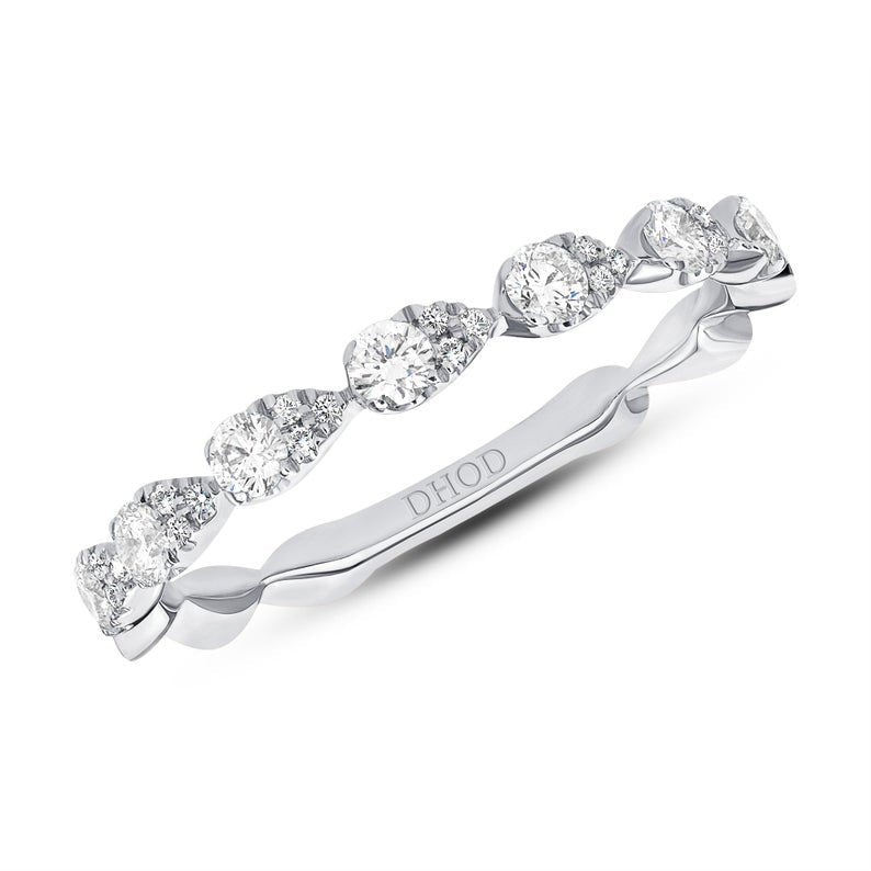 14K Gold Pear Shape Band