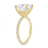 4 Carat Cushion Cut Ring