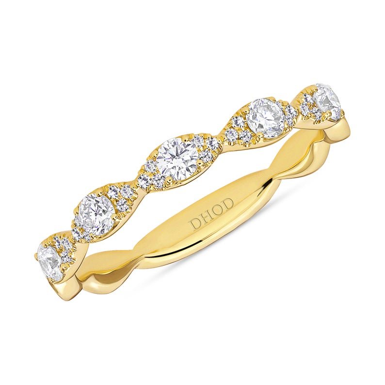 14K Gold Marquise Shape 2MM Band