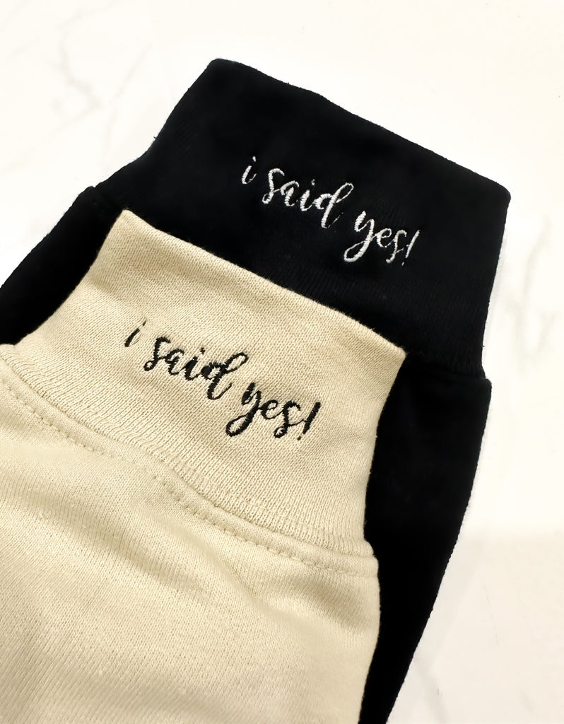 "I Said Yes" Crewneck with Logo