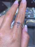 14K Gold Chandelier Diamond Ring