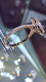 2 carat morganite ring - dazzling morganite engagement rings