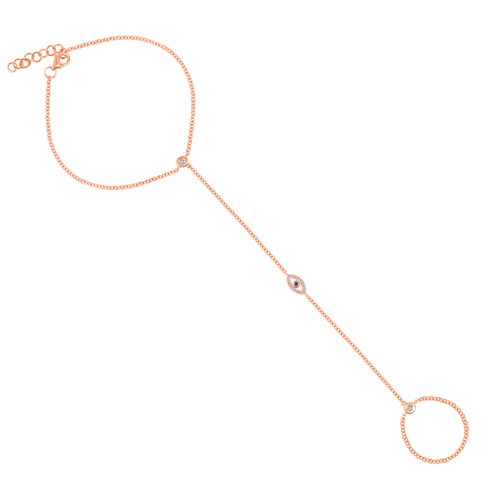 The Evil Eye Bracelet Hand Ring Chain