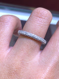 14K Gold 3D 3MM Diamond Band