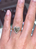 Diamond 14K Gold Heart Shape Ring