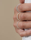 14K Gold Ladies Diamond U Prong Diamond Band
