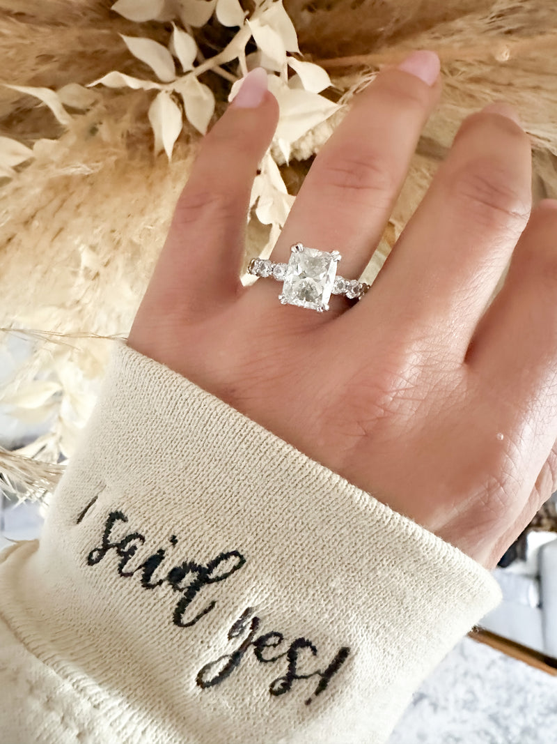 "I Said Yes" Crewneck with Logo