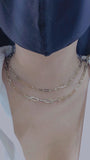 14K Gold Paper Clip Medium Necklace