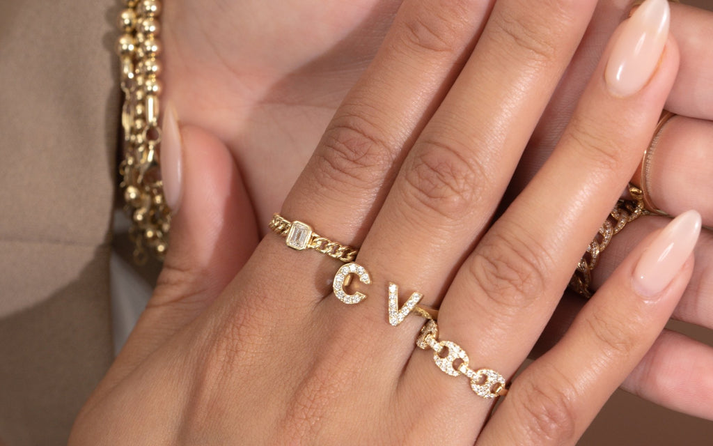Diamond Initial Ring to Gold Butterfly Bracelet: 5 Bridal Party Gifts for Your Bride Tribe