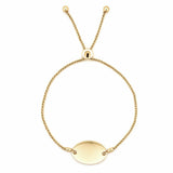 14K Gold Adjustable Personalized ID Bracelet