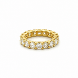 14K Gold 4.00 Carat Lab Grown U Prong Eternity Band