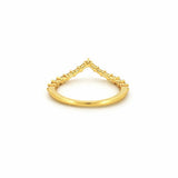 14K Gold Baguette Diamond Tiara Band