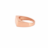14K Gold Bar Signet Band