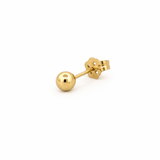 14K Gold Mini Ball Stud Earrings