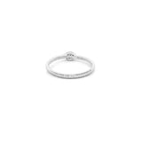 14K Gold Ribbed Sapphire and Diamond Evil Eye Band