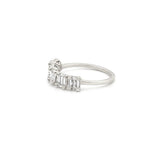 14K Gold 5 Baguette Cluster Diamond Band