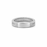 14K Gold Two Rope Prong Set Diamond Band