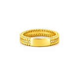 14K Gold Two Rope Prong Set Diamond Band