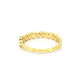 14K Gold Slant Oval Diamond Band