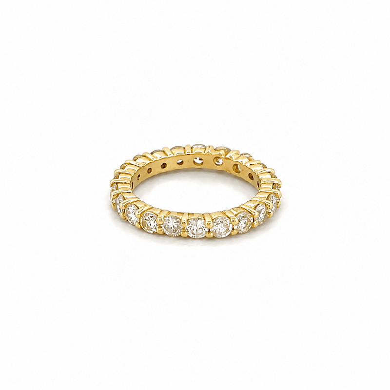 14K Gold Round Diamond Eternity