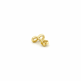 14K Gold Diamond Infinity Stud Earrings