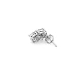 14K Gold Multi Shape Cluster Lab Grown Diamond Earrings