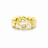 14K Gold Multi Shape Lab Grown Eternity Diamond Band