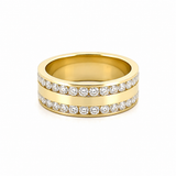 14K Gold Channel Isaiah Eternity Band