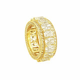 The Davit Wide Lab Grown Radiant Diamond Eternity Band