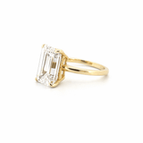 14K Gold 7.00 Carat Emerald Cut Lab Grown Diamond Solitaire Engagement Ring
