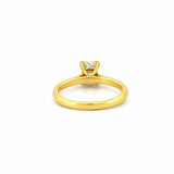 14K Gold 1.10 Carat Radiant Lab Grown Diamond Prong Set Cathedral Engagement Ring