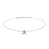14K Gold Diamond Bezel Bolo Chain Bracelet