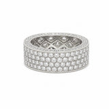 14K Gold Mens Pavé Band