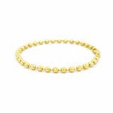 14K Gold 3.6MM Diamond Cut Ball Bracelet