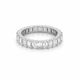 14K Gold 3.9MM Lab Grown Emerald Diamond Eternity Band