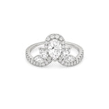14K Gold Diamond Marquise and Pear Crown Band