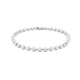 14K Gold 3.6MM Diamond Cut Ball Bracelet