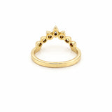 14K Gold Bezel Tiara Diamond Ring