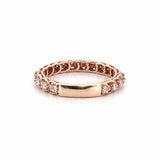 14K Gold Art Deco Braided Layered Diamond Band
