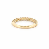 14K Gold Thin 2.5MM Diamond U-Prong Halfway Ring