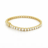 14K Gold 11.00 Carat Lab Grown Tennis Bracelet