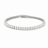14K Gold Radiant Lab Grown Diamond Tennis Bracelet