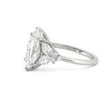 14K Gold 3.00 Carat Lab Grown Marquise Diamond Hollyberry Engagement Ring